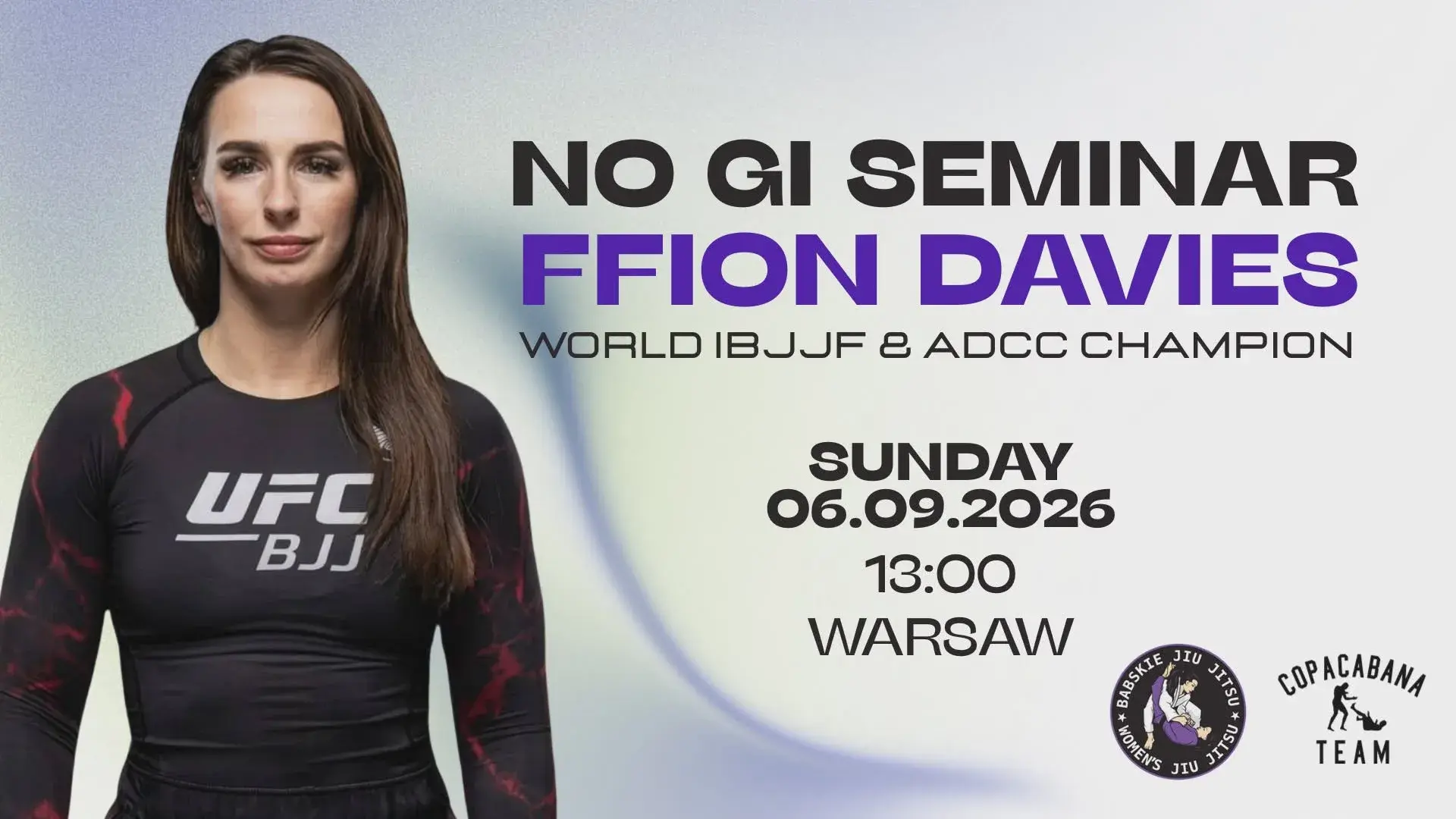 Otwarte seminarium No-Gi z Ffion Davies / Ffion Davies Open No-Gi Seminar